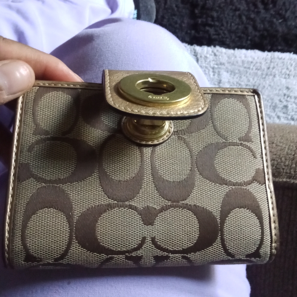Gold Coach wallet